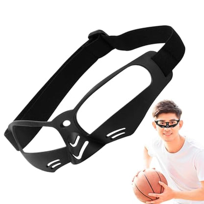 LESSO Basketball Dribbling Goggles Protective Sports Training Glasses for Adults Basketball Players - color: Black