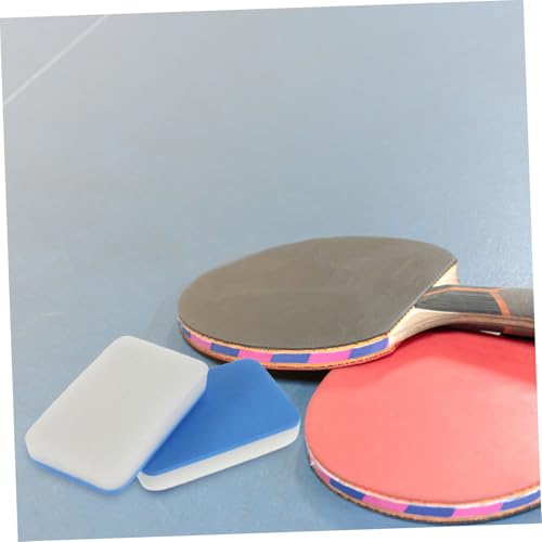 2pcs Outdoor Table Tennis Bat Cleaner Racket Cleaning Sponge Scrub Brush for Paddle Maintenance