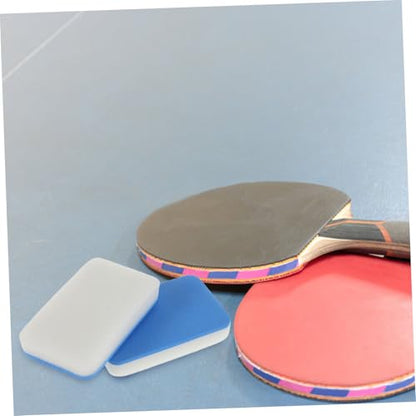 2pcs Outdoor Table Tennis Bat Cleaner Racket Cleaning Sponge Scrub Brush for Paddle Maintenance