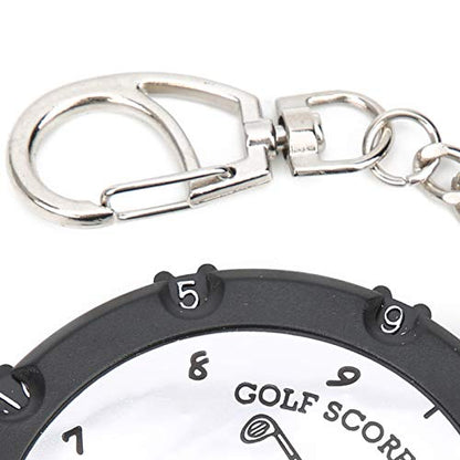 Portable Golf Stroke and Score Counter, 18 Holes Tracking Device with Keychain for Golfers, 2pcs