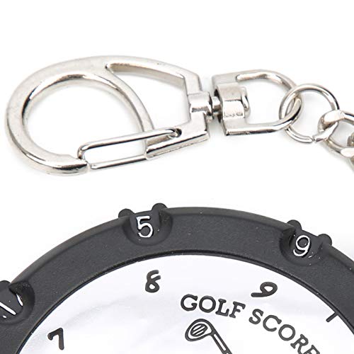 RiToEasysports 18 Holes Golfball Stroke Score Counter Golfball Score Keeper with Keychain(Pack of 2)