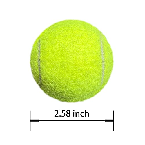 Tennis Balls, 15 Pack Practice Tennis Ball for Beginners, Training Playing Tennis Balls for Dogs, Come with Mesh Carry Bag - color: Green