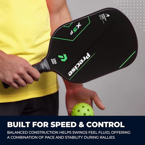 Precise Carbon Fibre Pickleball Paddle – USAPA Approved – Honeycomb Core – Smooth or Textured Surface Options – Comfort Grip – Indoor & Outdoor Racket