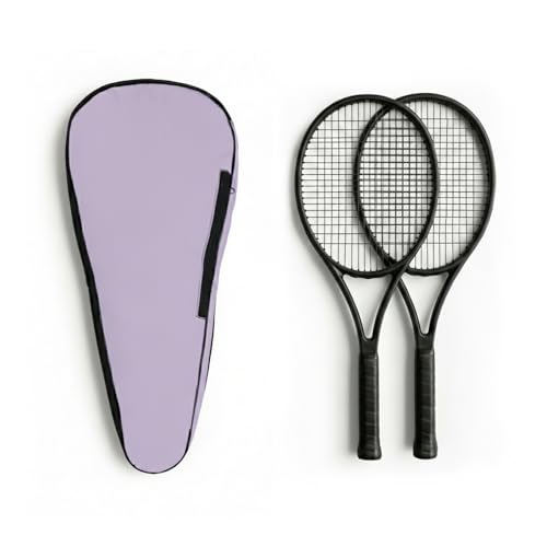 Tennis Bag Lightweight and Padded Tennis Rackets Cover with Adjustable Shoulder Strap - color: Purple, size: 28"x11.5"