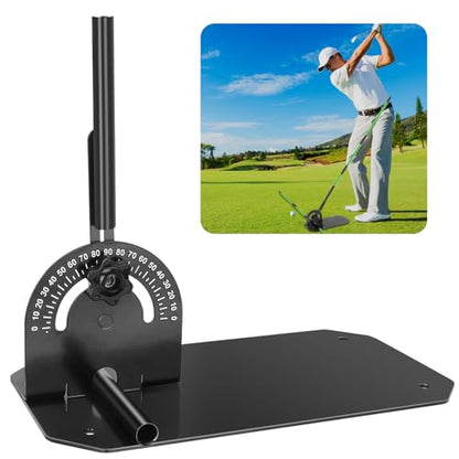 Golf Alignment Stick Holder with Holder Angle Plate,Professional Swing Trainer,Golf Swing Plane Trainer Aid for Aiming Putting Swing,Golf Teaching, Multi-Functional for All Levels of Golfer