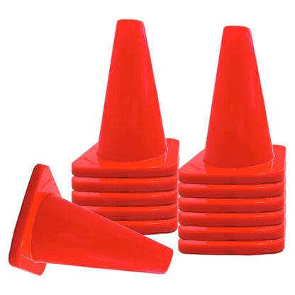 Versatyle Heavy Duty Agility Training Cones (2 in, 6 in, 9 in, 12 in, 28 in) for Sports, Kids Coaching, Multipurpose Field Marker Cones, Soccer, Basketball Drills, Bike, Motorcycle, Traffic Training