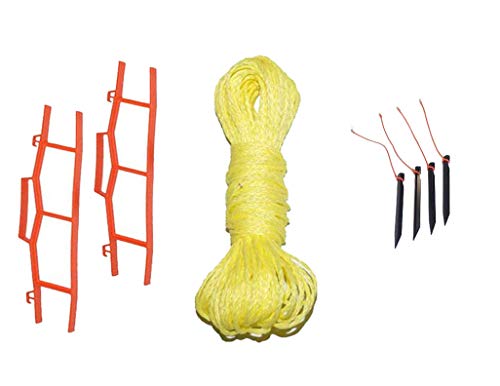 1/4" Rope Volleyball Boundary Lines with Hand Winders