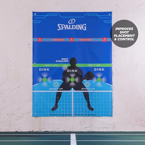 Spalding - Dink Pad Pickleball Training Aid, Portable Pickleball Practice Target Board, Improves Dinks, Accuracy, Control & Shot Placement, Indoor & Outdoor Pickleball Trainer Set