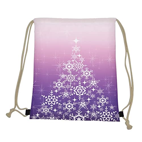 Mumeson Snowflake Print Shoulder Bag Durable Casual Outdoor Travel Bag with Strap - color: Snowflake Print