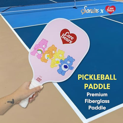 Sonix | USAPA Approved | Premium Pickleball Paddle | Fiberglass Surface, Non-Slip Cushion Grip | Single Pickle Ball Racket - color: Care Bears - Candy Bears