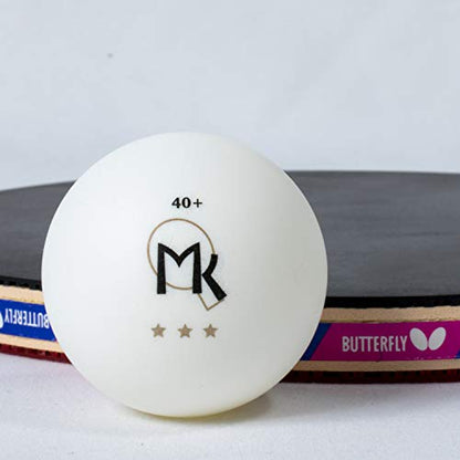 3 Star Table Tennis Balls - 6 Pack - 40mm Ping Pong Balls - White - Poly Ping Pong Balls - Excellent Quality - Great For Schools, Homes, And Training