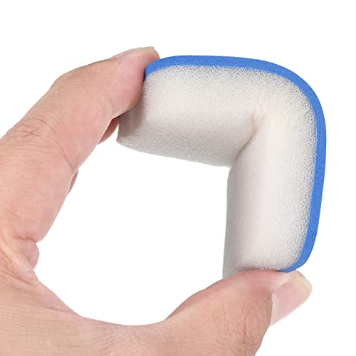 PATIKIL Table Tennis Rubber Cleaner, 2 Pack Ping Pong Cleaning Sponge Paddle Cleaner Racket Care Soft, Blue White