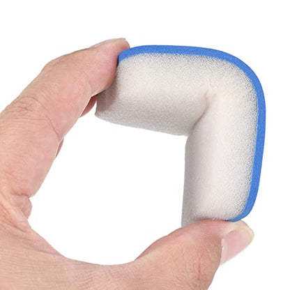 PATIKIL Table Tennis Rubber Cleaner, 2 Pack Ping Pong Cleaning Sponge Paddle Cleaner Racket Care Soft, Blue White