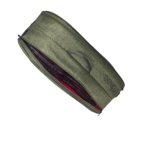 WILSON Team Tennis Racket Bag - Heather Green and Heather Grey