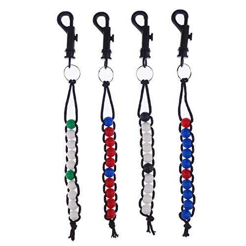 4 Pack Golf Beads Count Stroke Score Counter, 4 Colors