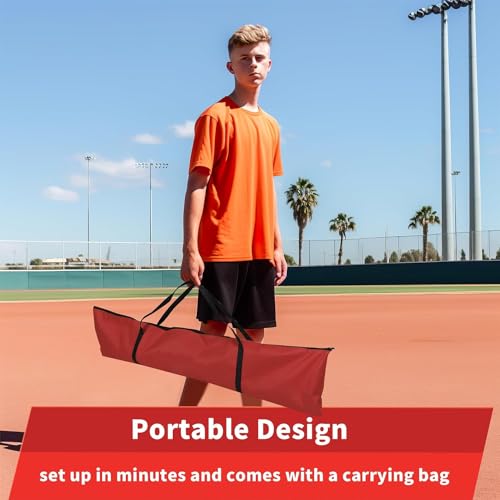 7x7ft Baseball Softball Practice Net, Portable Baseball Training Net w/Carrying Bag, Strike Zone Target for Batting Catching Pitching Hitting, for All Skill Levels - style: Baseball Net with Strike Zone