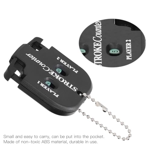 Golf Tracker, 2pcs Portable Golf Score Counter, Mini Stroke Shot Score Counter with Key Chain