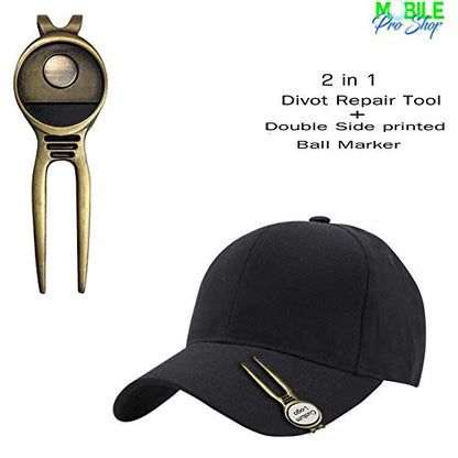 Divot Repair Tool Removable Magnetic Ball Marker-Best Divot Fixer - style: VANDERBILT COMMODORES