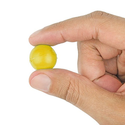 Fairly Odd Novelties 3/4" Mini Ping Pong/Table Tennis/Beer Pong Round Balls (100 Pack), 19mm, Yellow - color: Yellow