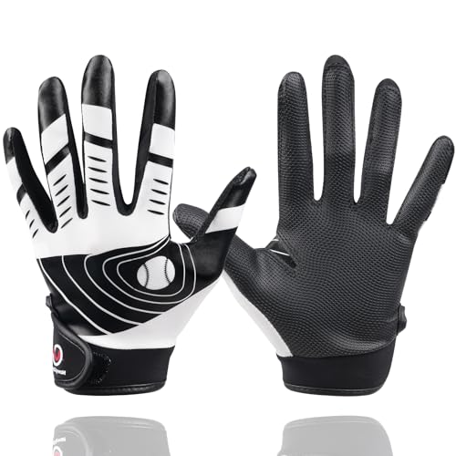 Youth Baseball Batting Gloves,Kids Super Grip Softball/Teeball Gloves for Boys and Girls
