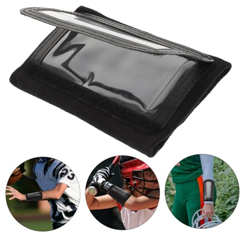 VOSAREA Tactical Football Wristband Quarterback Play Insert Wristband Black Medium Protective Sports Gear for Youth Football Coaching
