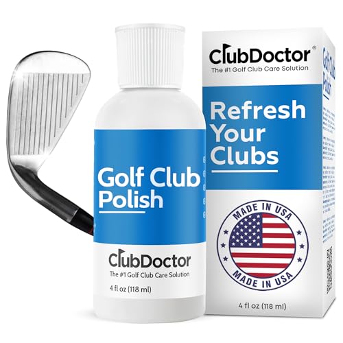 Club Doctor Golf Club Polish, Made in USA for Golfers, Restores, Shines, Polishes - Works on Drivers, Irons, Putters, Woods