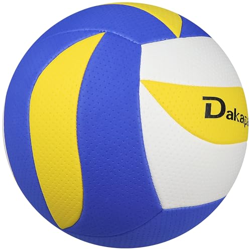 Dakapal Soft Volleyball Official Size 7 Volleyballs Ball Lightweight Volleyball for Youth Beginners Training Outdoor Indoor (0.26-0.29LBS with Pump