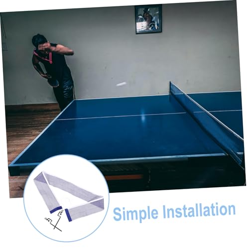 Table Tennis Net with Posts Portable Replacement Net for Training and Competition Easy Setup Material for Adults Boy Girl