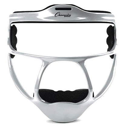 Champion Sports Ultralight Magnesium Softball Fielder’s Mask – Youth & Adult Sizes, 8oz Lightweight Protective Face Guard - color: Silver, style: Ultralight Magnesium (Adult Size)