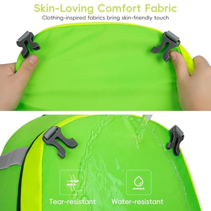 KAVIGOR 2026 Youth Baseball & Softball Bag | Ultra-Light Tball Backpack with Shoe Compartment & Helmet Holder | Skin-Soft Fabric - color: Green