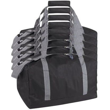 24 Pack Bulk Duffle Bags Wholesale by the Case for Homeless, Sports Teams, and Duffle Bags for Foster Kids (All Black Pack) - color: All Black Pack