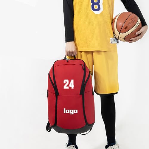 Custom Men's Basketball Backpack - color: Gray