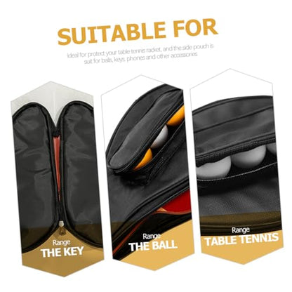 BESTonZON Table Tennis Racket Storage Case Gourd Shape Lightweight Fixed Bag with Ball Holder Protective Paddle Organizer for Daily Matches and Games