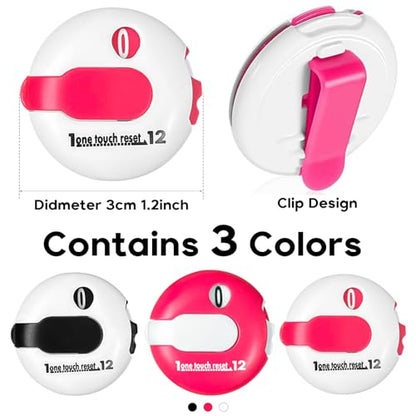 1.2" Mini Golf Score Counter for Women - Compact Stroke Tracker (12-Shot Capacity) | Glove-Friendly Scoring Keeper