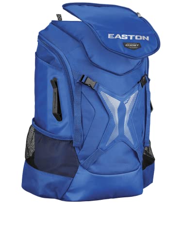 Easton | Ghost NX Backpack Equipment Bag | Adult | Fastpitch Softball | Team Logo Panel | Multiple Colors - color: Royal