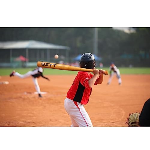 25 inch, 29 inch, 33 inch Wood Baseball Bat Self-Defense Softball Bat Home Defense Lightweight Yellow - style: 25 inch