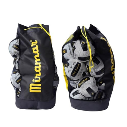 Miramar Extra Large Mesh Volleyball Bag with Drawstring, Heavy Duty Volleyball Ball Storage Bag, Breathable Volleyball Carry Bag for Practice and Beach Volleyball