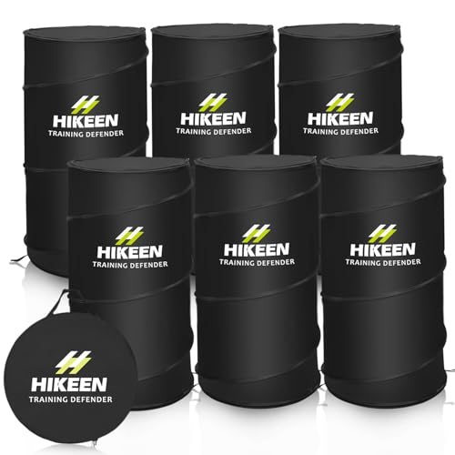Hikeen Basketball Defender Dummy - Pop Up Safely Simulate Defender - Foldable Training Equipment for Basketball, Soccer, Football and More, 1 Carrying Bag - style: 6 PCS