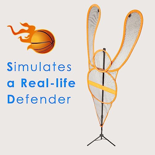 MR Dummy Defender, Height Adjustable Training Mannequin, Portable Defender Practice Dummy for Basketball, Volleyball, Soccer and Football