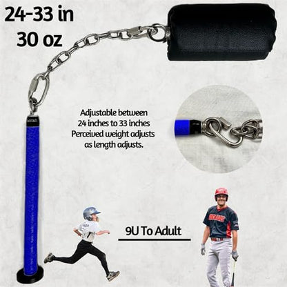 The Whip Bat 2.0 Baseball & Softball Hitting Trainer. Fix Casting, Dropped Hands, and Rythm Issues in Your Swing. Use Real Baseballs & Softballs with This Swing Corrector & Training Aid.