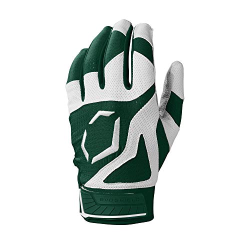 EvoShield SRZ-1™ Batting Gloves - Adult and Youth Sizes - color: Dark Green, size: Small, style: Adult
