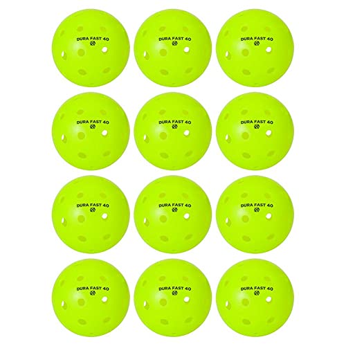 Pickleballs | Outdoor pickleball balls | Neon | Dozen/Pack of 12 | USAPA Approved and Sanctioned for Tournament Play, Professional Perfomance