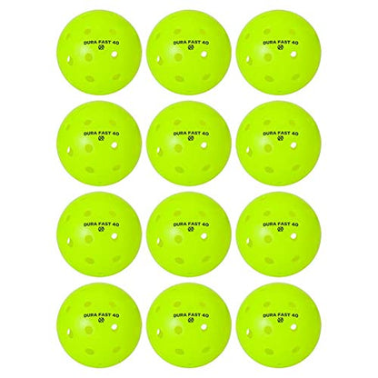 Pickleballs | Outdoor pickleball balls | Neon | Dozen/Pack of 12 | USAPA Approved and Sanctioned for Tournament Play, Professional Perfomance