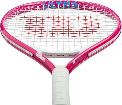 Wilson Ultra Power Jr Tennis Racquet (Pink) Bundled with a Wilson Advantage 2.5 Tennis Bag – Optional Accessories