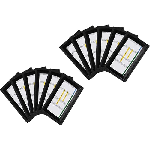 QB Playbook Wristband - Football Quarterback Play Wristbands for Adult and Youth - Wrist Coach for All Sports with 3 Compartments - color: Black, size: Youth, 12-Pack
