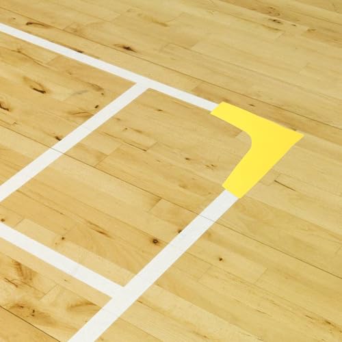 POPETPOP 12pcs Court Marker Kit Durable Weather Resistant Court Tape for Easy Setup Concrete or Grass Enhancing Practice Sessions and Game Experience