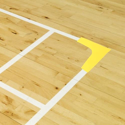 POPETPOP 12pcs Court Marker Kit Durable Weather Resistant Court Tape for Easy Setup Concrete or Grass Enhancing Practice Sessions and Game Experience