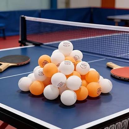 Table Tennis Balls High-Elastic ABS Material Test Approved 40 Speed for Training, Practice, Club Play - color: White