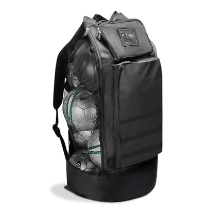 Professional Large Meshes Ball Bags with Shoulder Strap Soccer Meshes Equipment Ball Bags Basketball Gear Storage Backpack with Adjustable Padded Shoulder Strap