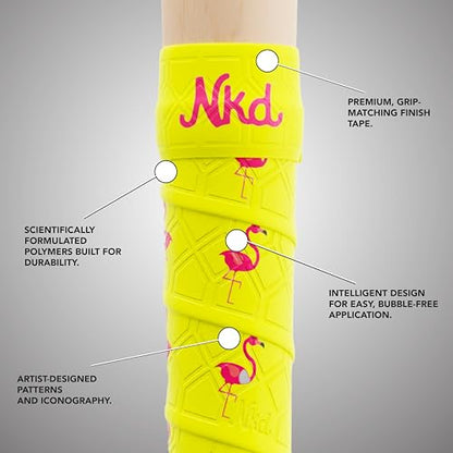 Naked Grips Iconic Collection | 1mm Baseball & Softball Bat Grips - color: Flamingo